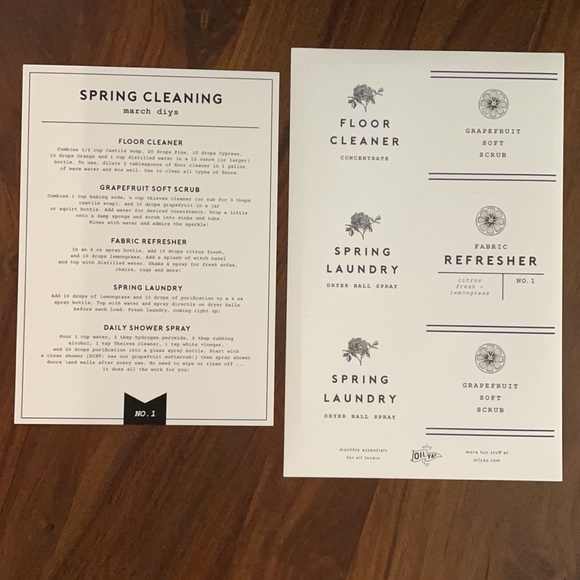 Essential Oil DIY Recipes & Labels - Picture 2 of 6